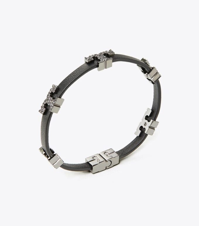 Serif-T enkelvarvigt pavéarmband Serif-T enkelvarvigt pavéarmband