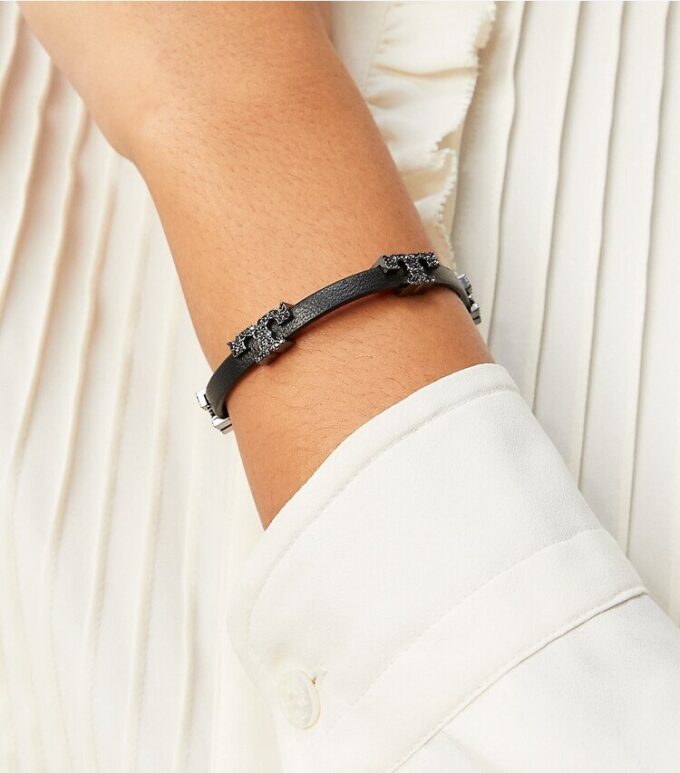 Serif-T enkelvarvigt pavéarmband Serif-T enkelvarvigt pavéarmband