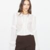 Sheer Jersey Ruffle Top Sheer Jersey Ruffle Top