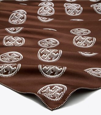 Silkescarf med medaljonglogotyp
