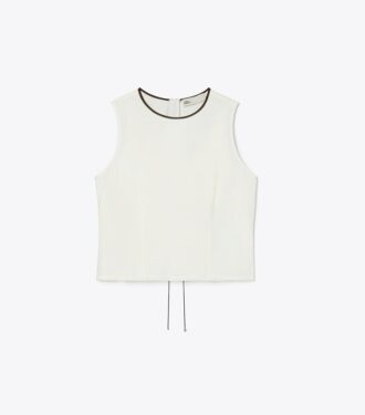 Skjortblus i viskos och linne