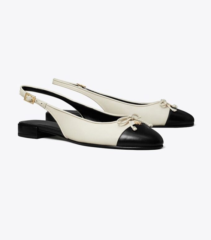 Slingback med tåhätta