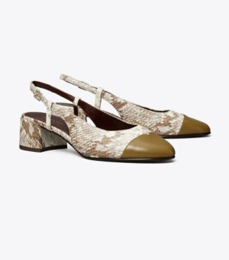 Slingback med tåhätta