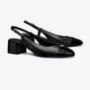 Slingback med tåhätta