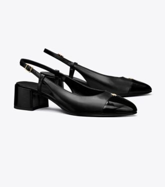 Slingback med tåhätta