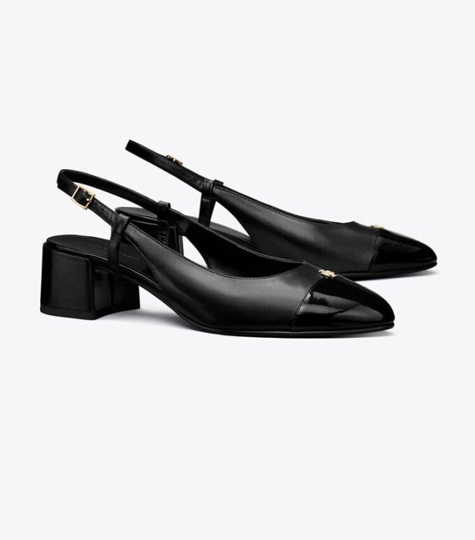 Slingback med tåhätta