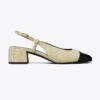 Slingback med tåhätta