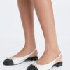 Slingback med tåhätta