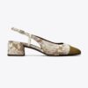 Slingback med tåhätta