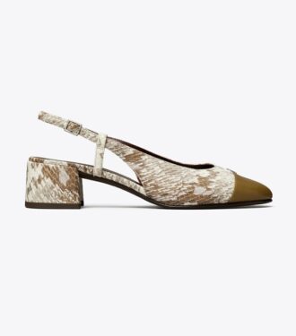 Slingback med tåhätta