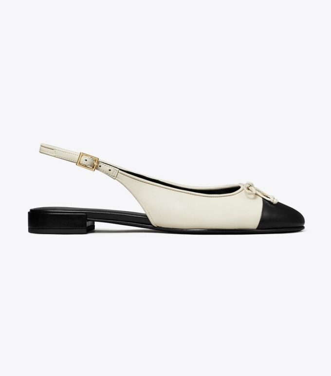 Slingback med tåhätta