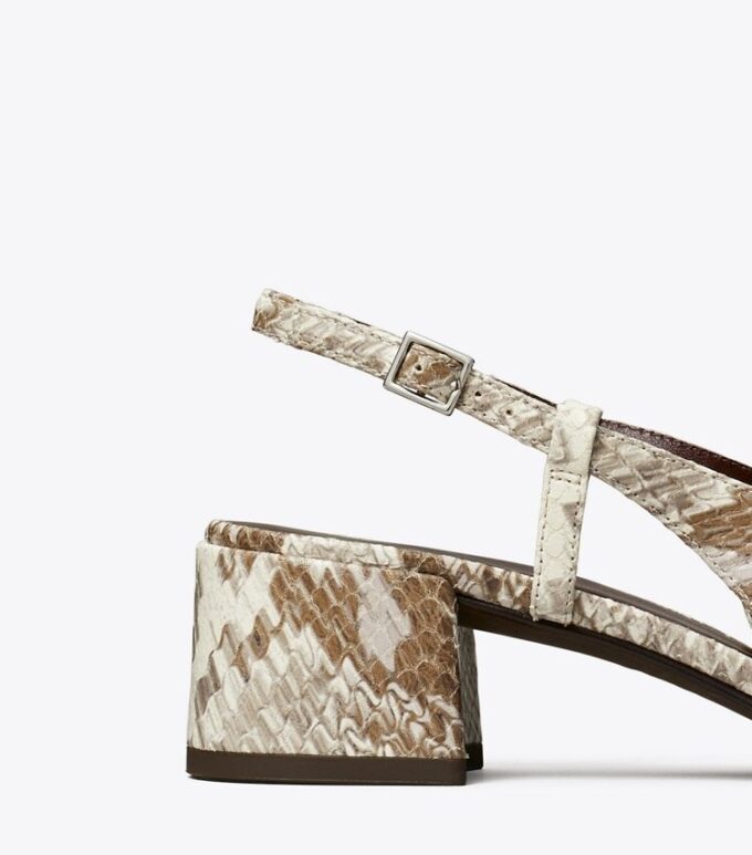 Slingback med tåhätta