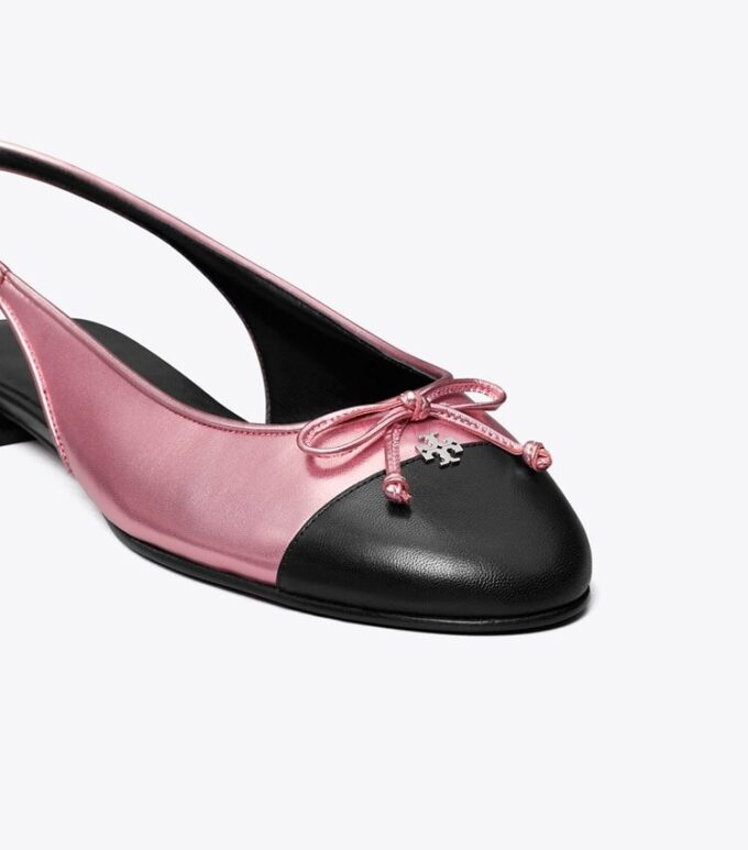 Slingback med tåhätta