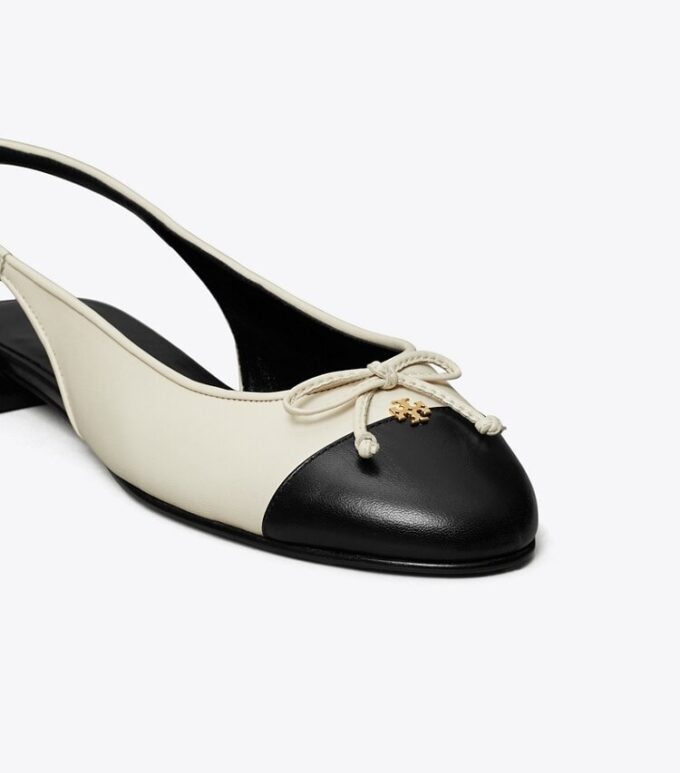 Slingback med tåhätta