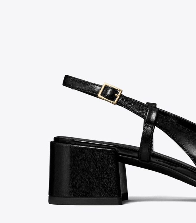 Slingback med tåhätta