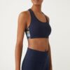 Spectrum Side-Stripe Mesh-Back Bra
