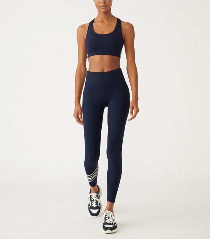 Spectrum Side-Stripe Mesh-Back Bra