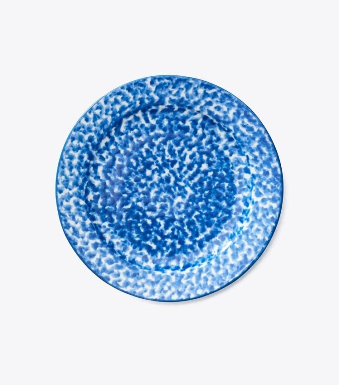 Spongeware Canape Plate, set om 6 Spongeware Canape Plate, set om 6
