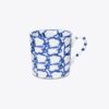 Spongeware-mugg, set om 4 Spongeware-mugg, set om 4