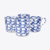 Spongeware-mugg, set om 4 Spongeware-mugg, set om 4