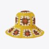 Straw Crochet Short-Brim Bucket Hat