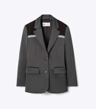 Stretchblazer i färgblock