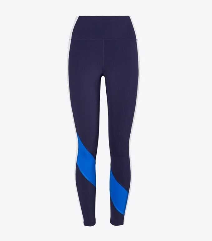 Superhög midja, viktlösa leggings med färgblock Superhög midja, viktlösa leggings med färgblock