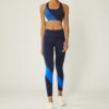 Superhög midja, viktlösa leggings med färgblock Superhög midja, viktlösa leggings med färgblock