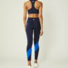 Superhög midja, viktlösa leggings med färgblock Superhög midja, viktlösa leggings med färgblock