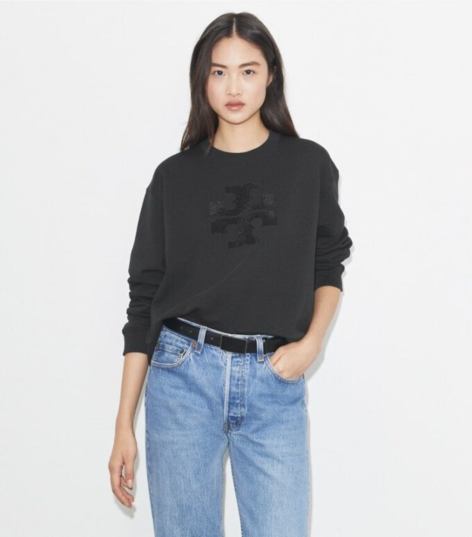 Sweatshirt med kristallogo