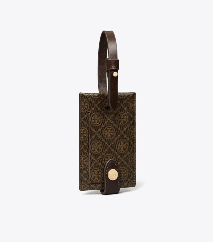 T Monogram-bagagetag i belagd canvas T Monogram-bagagetag i belagd canvas