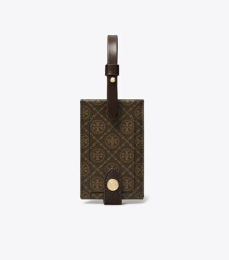T Monogram-bagagetag i belagd canvas