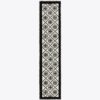 T Monogram Bordered Oblong Scarf