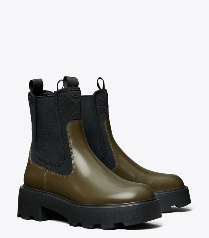 T Monogram Chelsea Lug Boot T Monogram Chelsea Lug Boot