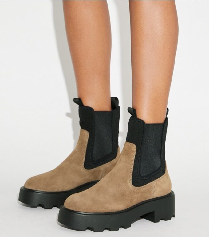 T Monogram Chelsea Lug Boot T Monogram Chelsea Lug Boot
