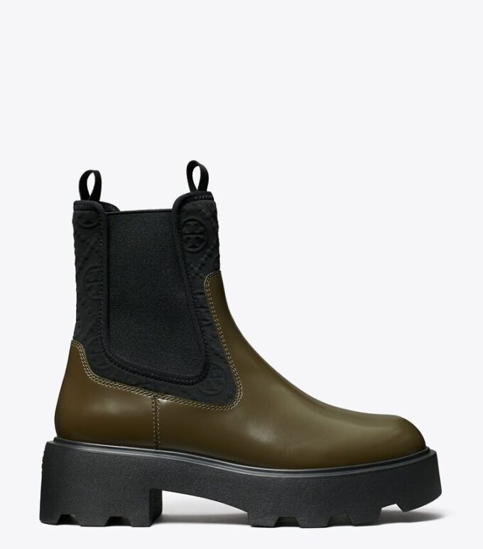T Monogram Chelsea Lug Boot T Monogram Chelsea Lug Boot