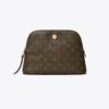 T Monogram Coated Canvas Dome Cosmetic Case