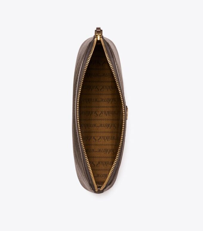T Monogram Coated Canvas Dome Cosmetic Case