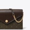 T Monogram Coated Canvas Envelope Crossbody T Monogram Coated Canvas Envelope Crossbody