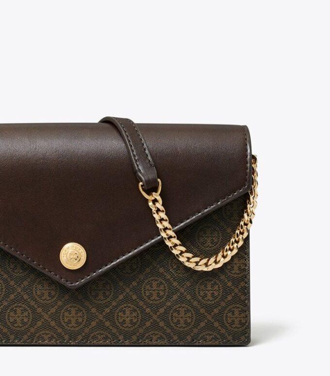T Monogram Coated Canvas Envelope Crossbody T Monogram Coated Canvas Envelope Crossbody