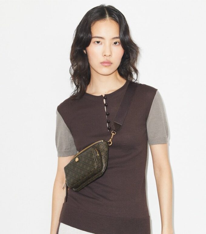 T Monogram Coated Canvas Mini Belt Bag T Monogram Coated Canvas Mini Belt Bag