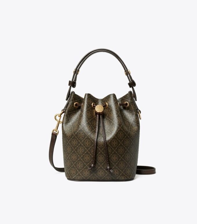 T Monogram Coated Canvas Mini Bucket Bag T Monogram Coated Canvas Mini Bucket Bag