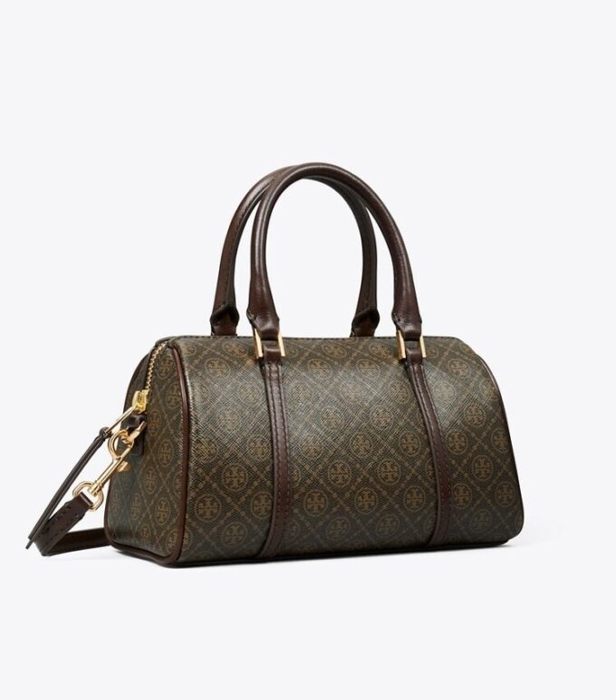 T Monogram Coated Canvas Petite Barrel Bag T Monogram Coated Canvas Petite Barrel Bag