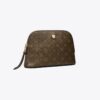 T Monogram Coated Canvas Small Dome Cosmetic Case