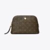 T Monogram Coated Canvas Small Dome Cosmetic Case