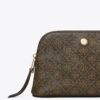 T Monogram Coated Canvas Small Dome Cosmetic Case