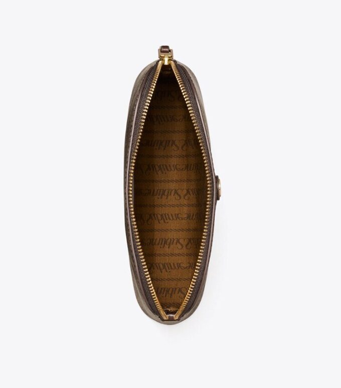 T Monogram Coated Canvas Small Dome Cosmetic Case