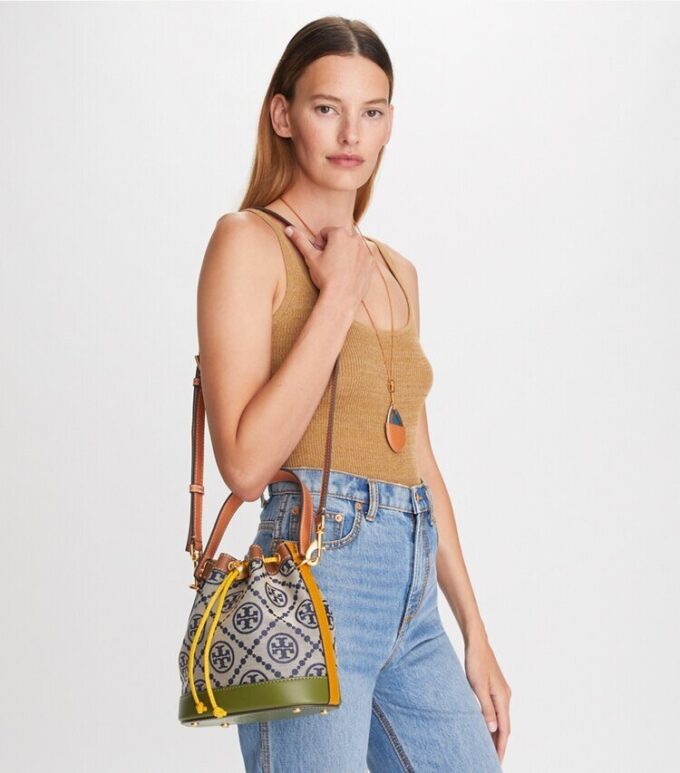 T Monogram Colorblock Bucket Bag T Monogram Colorblock Bucket Bag