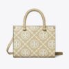 T Monogram Contrast Embossed Top-Handle Tote T Monogram Contrast Embossed Top-Handle Tote