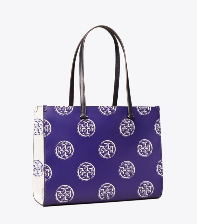 T Monogram Contrast Embossed Tote T Monogram Contrast Embossed Tote